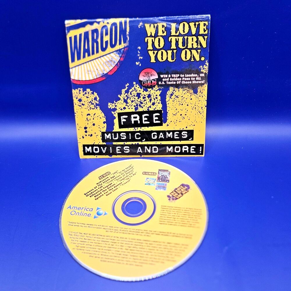 2005 CD Warcon We Love To Turn You On - Music Games Movies Compilation CD Rom
